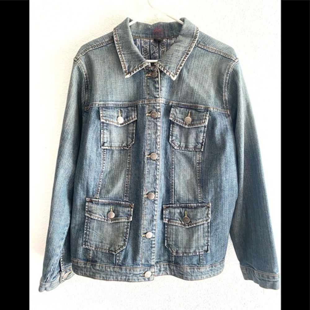 VENEZIA denim button up jacket light wash - 18/20